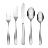 Cambridge Bourne 42-Piece Stainless Steel Flatware Set, Service for 8, Dishwasher Safe