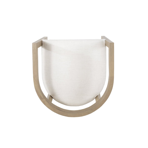 English Elm Christopher Knight Home® - ARM CHAIR Plush Upholstered Dining Club Chair with Rubberwood Frame, Mid-Century Modern Comfort Beige 73989.00BGE