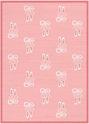 Nourison Imagination IMA14 Machine Made Machine Printed Narrow Border Indoor Only Kids  Rug Pink, Pink Pile, 100% Polyester 841491134467