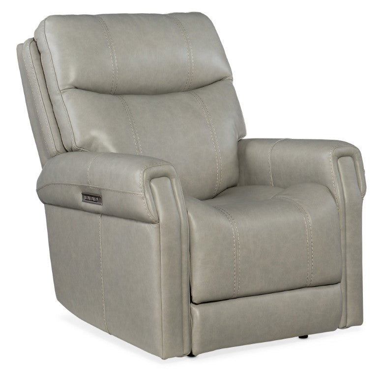 Hooker Furniture Carroll Milton Fog Power Recliner With Zero-Gravity, Power Headrest & Lumbar, Usb Charging Comfort RC603-PHZL-091