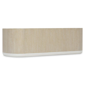 Bernhardt Bernhardt Solaria Oval Cocktail Table With Layered Faux Stone & Wood Finish, Casters, 56"W X 26"D 310022