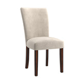 Homelegance By Top-Line Harmonn Chenille Parsons Dining Chairs (Set of 2) Espresso Rubberwood