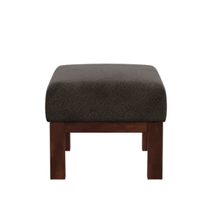 Homelegance By Top-Line Parcell Mission-Style Dark Oak Finish Wood Ottoman Dark Brown Wood