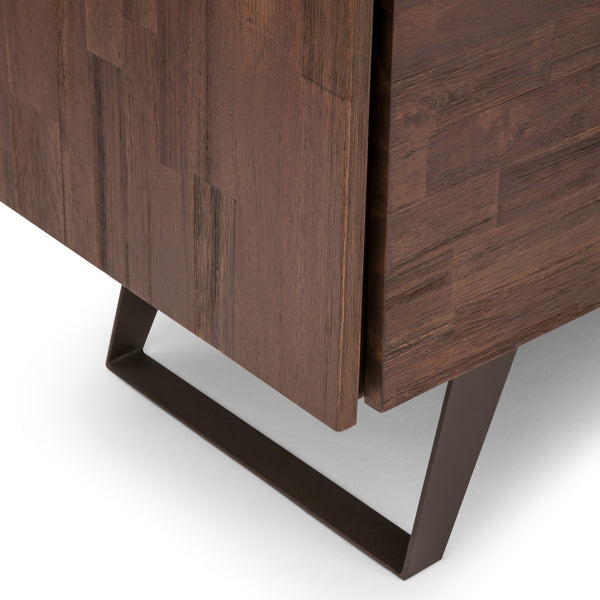 English Elm Lowry - Handcrafted Medium Storage Cabinet With Rustic Charm And Adjustable Shelves In Charcoal Brown B136P158855