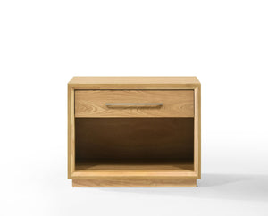 VIG Furniture Nova Domus Santa Barbara - Modern Grey Fabric + Natural Bedroom Set VGMABR-152-SET