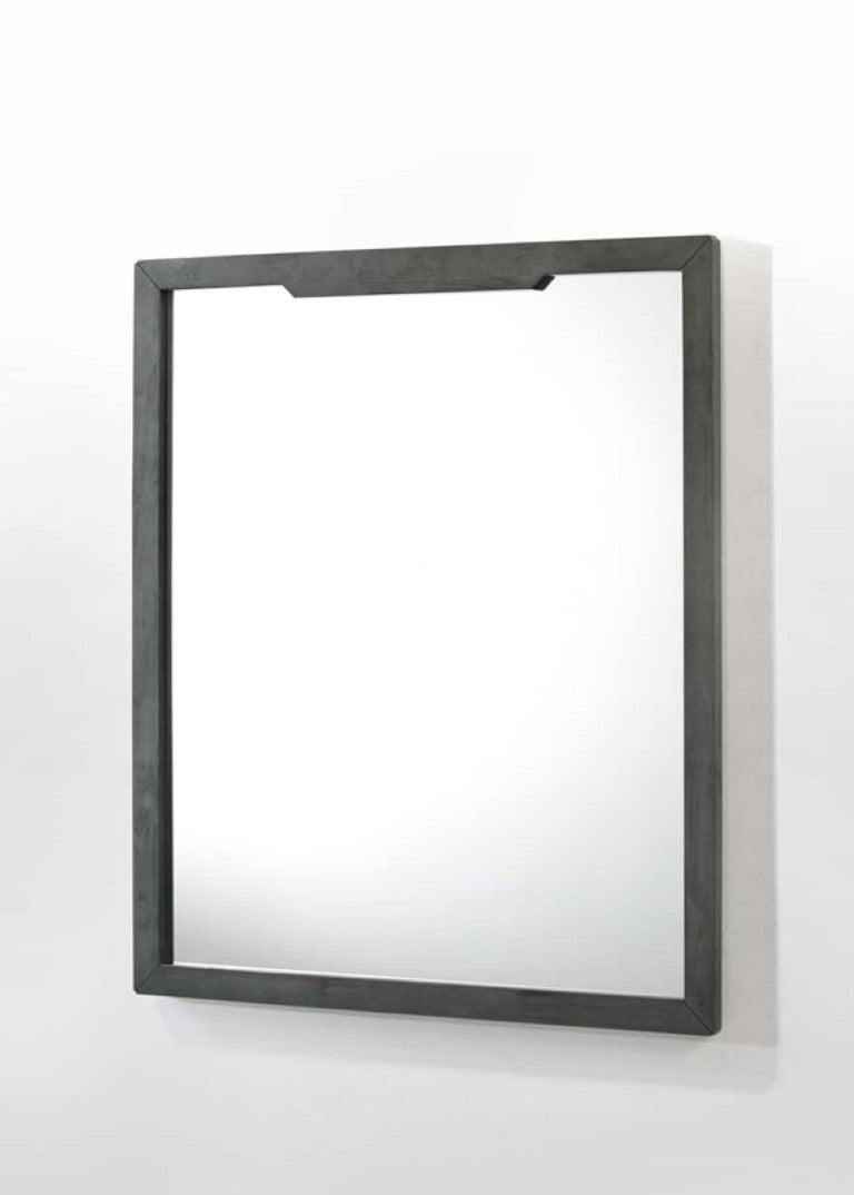 VIG Furniture Soria Grey-Wash Wall Mirror 34X40" — Modern Rectangular Framed Mirror, Ready-To-Hang, Brightens Rooms VGMABR-32-MIR-GRY