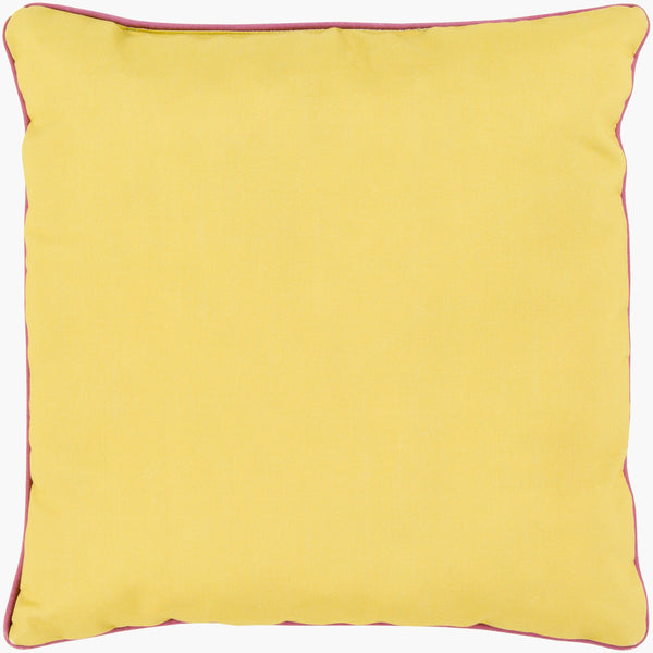 Surya Bahari 16" X 16" Durable Accent Pillow - Stylish Polyester Construction For Charming Home Decor Fuchsia Polyester,Polyester Br003-1616