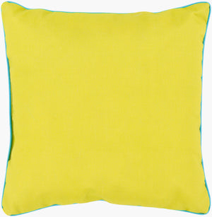 Surya Bahari 16" X 16" Durable Accent Pillow - Stylish Polyester Construction For Charming Home Decor Light Green Polyester,Polyester Br006-1616