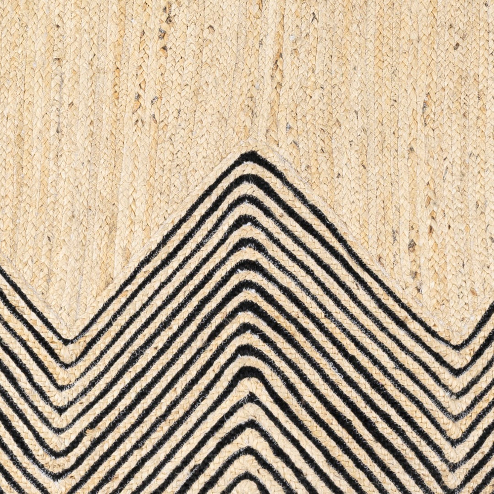 Surya Bryant Handmade Jute Area Rug 2' X 3' – Durable, Unique Global Style For Your Home Décor! Black Jute Bra2400-23