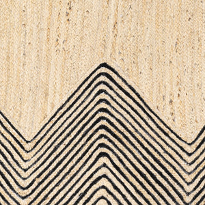 Surya Bryant Handmade Jute Area Rug 2' X 3' – Durable, Unique Global Style For Your Home Décor! Black Jute Bra2400-268