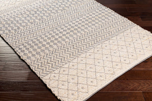 Surya Bryant Handmade Jute Area Rug 2' X 3' – Durable, Unique Global Style For Your Home Décor! Light Beige Jute,Cotton Bra2401-23