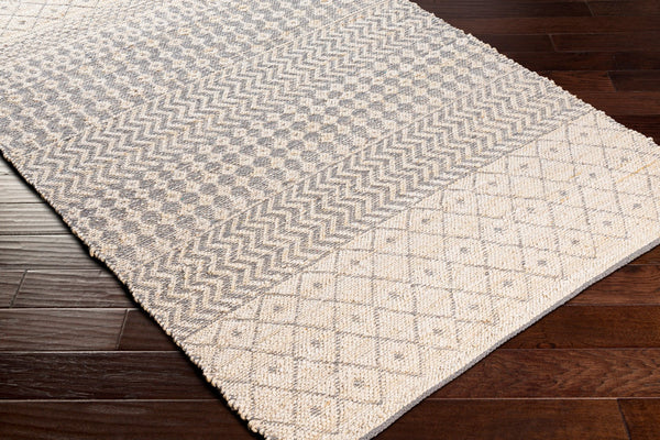 Surya Bryant Handmade Jute Area Rug 2' X 3' – Durable, Unique Global Style For Your Home Décor! Light Beige Jute,Cotton Bra2401-23
