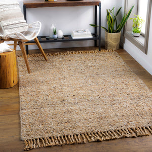 Surya Bryant Handmade Jute Area Rug 2' X 3' – Durable, Unique Global Style For Your Home Décor! Tan Wool Bra2405-576