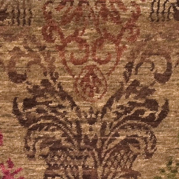 Surya Brocade Brc-1000 2' X 3' Luxurious Handmade New Zealand Wool Rug - Elegant Artisan Craftsmanship Brown Nz Wool Brc1000-23