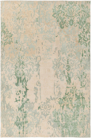 Surya Brocade Hand Knotted New Zealand Wool Area Rug Geometric Low Pile Living Room BRC1012-58