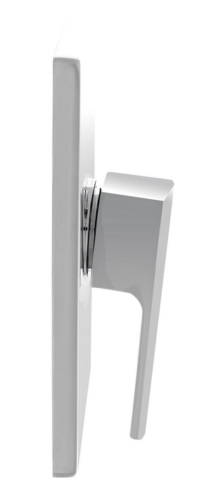 Safavieh Paradise Round Bathtub And Shower Faucet Set With Slim Lever Handle Chrome Chrome BRC3342C