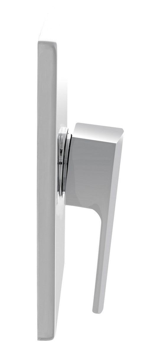 Safavieh Paradise Round Bathtub And Shower Faucet Set With Slim Lever Handle Chrome Chrome BRC3342C