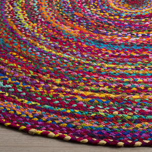 Safavieh Braided 210 Hand Woven  Rug Red / Multi BRD210A-9SQ