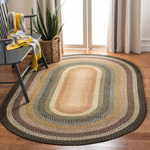 Safavieh Brd308 Hand Woven Indoor / Outdoor - Braided Rug Multi BRD308A-24HM