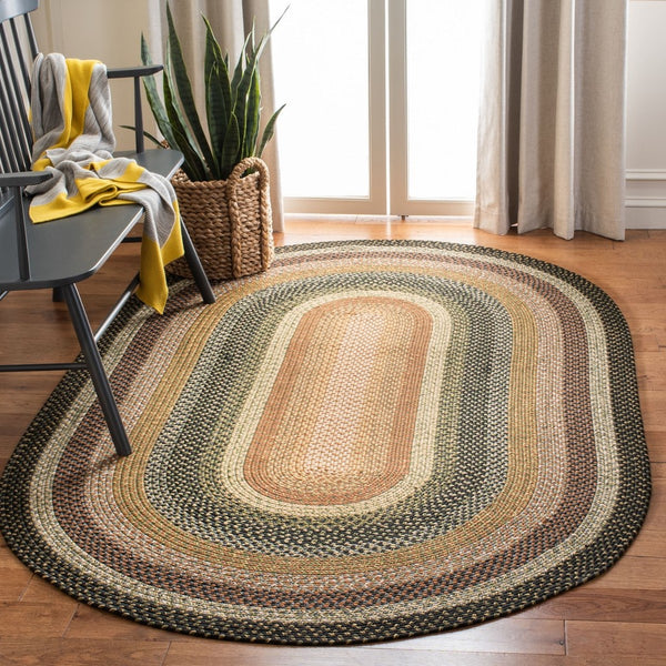 Safavieh Brd308 Hand Woven Polypropylene Indoor / Outdoor - Braided Rug Multi BRD308A-264HM