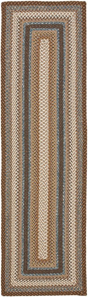Safavieh Brd313 Hand Woven Indoor / Outdoor - Braided Rug Brown / Multi BRD313A-24HM