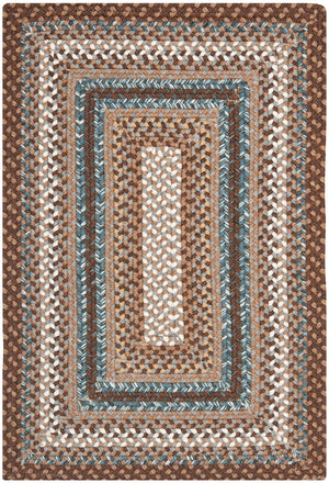 Safavieh Brd313 Hand Woven Indoor / Outdoor - Braided Rug Brown / Multi BRD313A-24HM