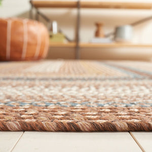 Safavieh Brd313 Hand Woven Polypropylene Indoor / Outdoor - Braided Rug Brown / Multi BRD313A-264HM