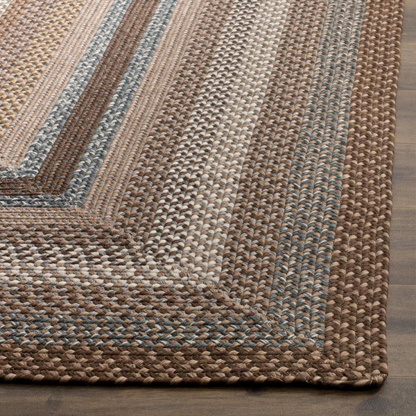 Safavieh Brd313 Hand Woven Polypropylene Indoor / Outdoor - Braided Rug Brown / Multi BRD313A-264HM