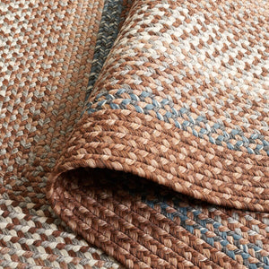 Safavieh Brd313 Hand Woven Polypropylene Indoor / Outdoor - Braided Rug Brown / Multi BRD313A-264HM