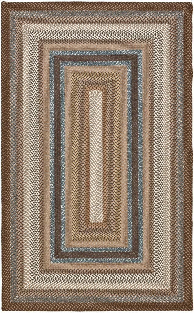 Safavieh Brd313 Hand Woven Polypropylene Indoor / Outdoor - Braided Rug Brown / Multi BRD313A-264HM