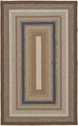 Safavieh Brd313 Hand Woven Polypropylene Indoor / Outdoor - Braided Rug Brown / Multi BRD313A-264HM