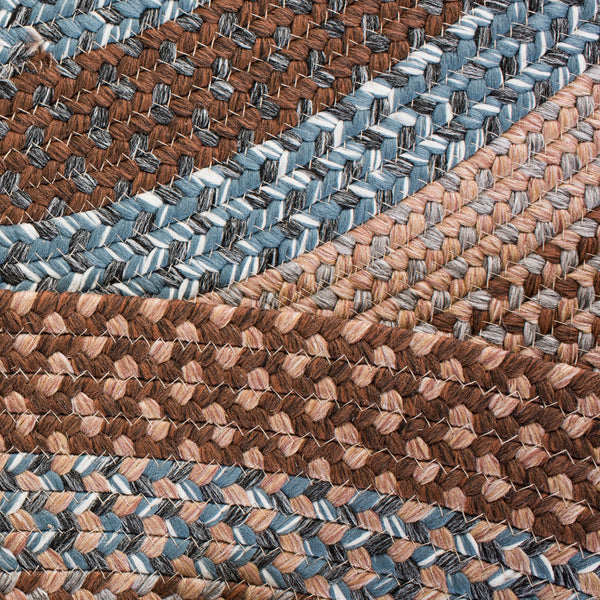 Safavieh Brd313 Hand Woven Indoor / Outdoor - Braided Rug Brown / Multi BRD313A-24HM