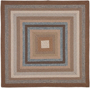 Safavieh Brd313 Hand Woven Polypropylene Indoor / Outdoor - Braided Rug Brown / Multi BRD313A-264HM