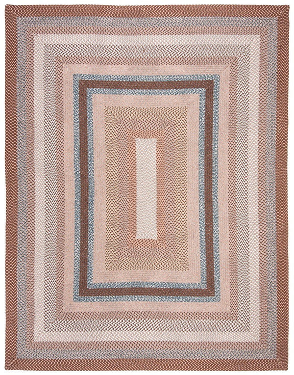 Safavieh Brd313 Hand Woven Indoor / Outdoor - Braided Rug Brown / Multi BRD313A-24HM