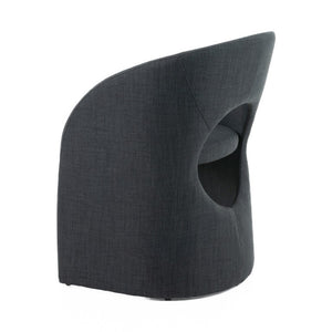 VIG Furniture Brea Charcoal Fabric Dining Chair With Rounded Back Cutout, High-Density Foam Comfort, Modern Elegance VGEUMC-9708CH-A-GRY-DC