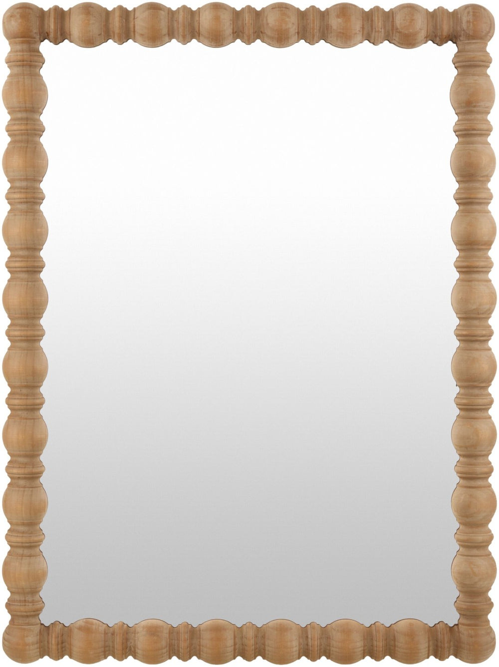 Livabliss Brennan Bohemian Global Framed Accent Wall Mirror for Entryway Living Room Bedroom Wood 40"H x 30"W x 2"D BREN002-4030