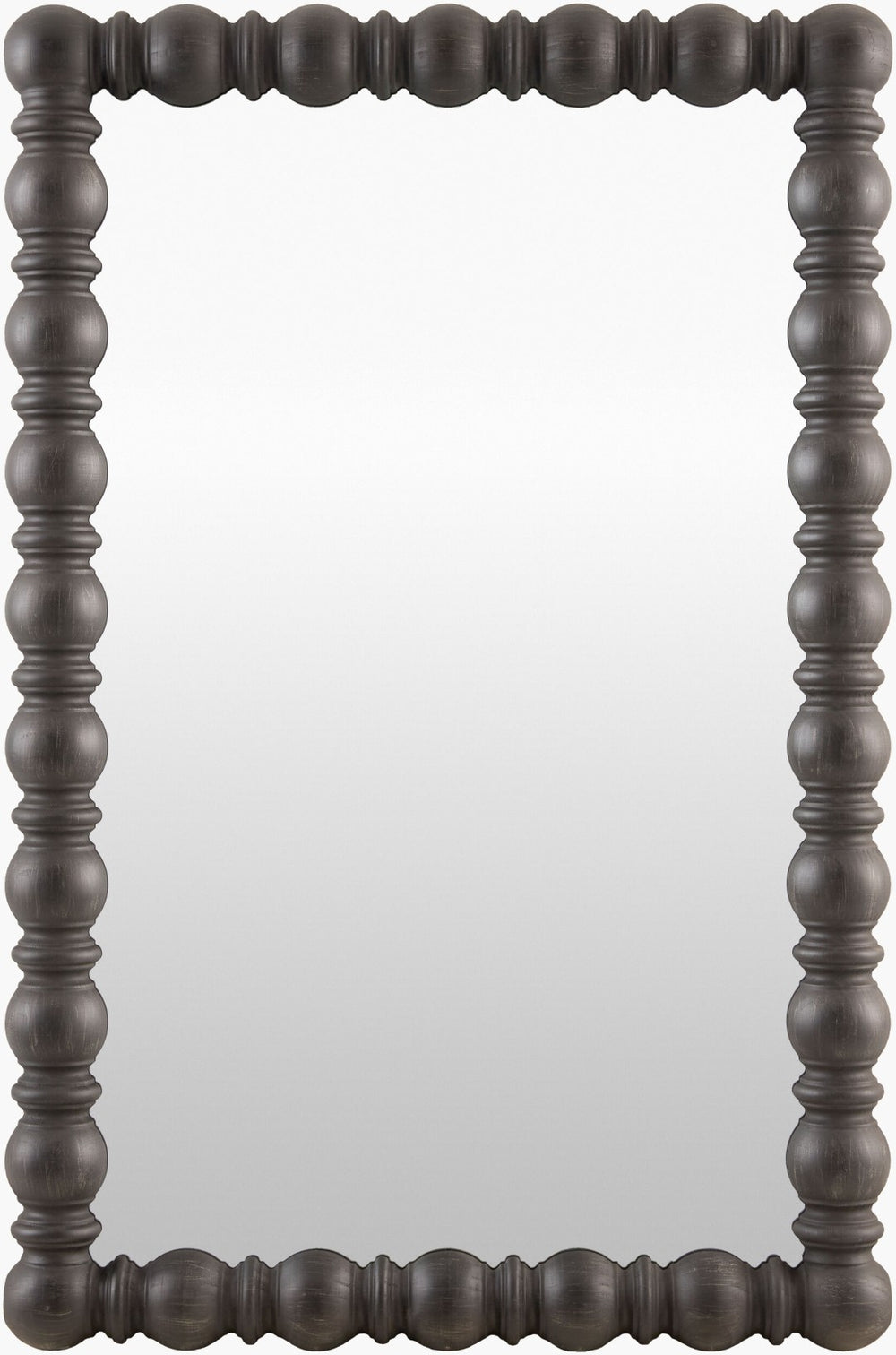 Livabliss Brennan Bohemian Global Wall Mirror with Ornate Frame for Entryway or Bedroom Decor Black 36"H x 24"W x 2"D BREN003-3624