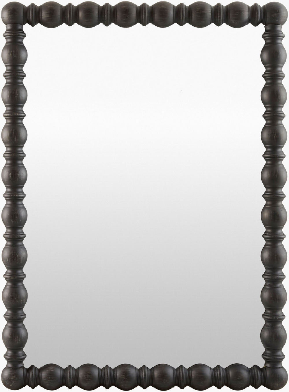 Livabliss Brennan Bohemian Global Wall Mirror with Ornate Frame for Entryway or Bedroom Decor Black 36"H x 24"W x 2"D BREN003-3624
