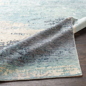 Baranof BRF-1000 8' x 11' Handmade Rug BRF1000-811  Sky Blue, Light Gray, Light Brown, Charcoal, Teal, Ink Blue Surya