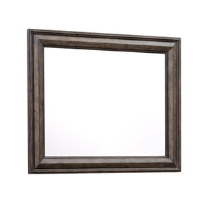 Pulaski Furniture Woodbury Rectangular Mirror in Cowboy Boots Brown Brown, Cowboy Boots Brown Rubberwood P351110