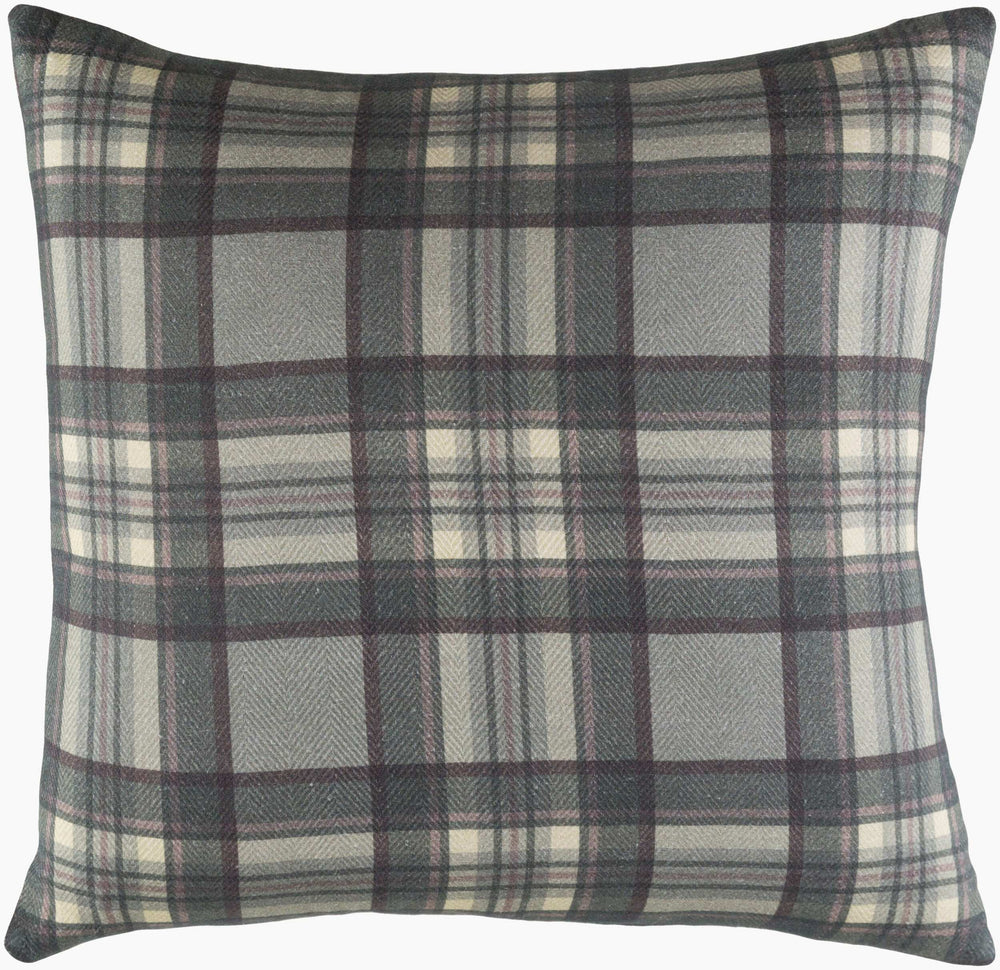 Surya Brigadoon 20" X 20" Rustic Accent Pillow - Cozy Cotton Charm For Stylish Home Decor & Comfort Green Cotton,Cotton Brg003-2222