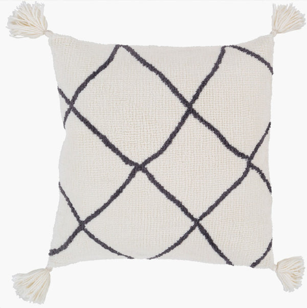 Livabliss Braith Moroccan Global Woven Accent Pillow Cotton Polyester Blend Artisan Pattern BRH002-2222