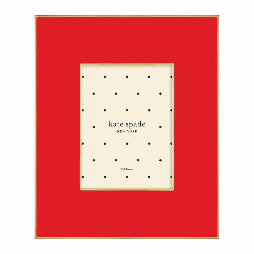 Lenox Kate Spade Make It Pop 5x7 Frame Red, RED METAL 895177