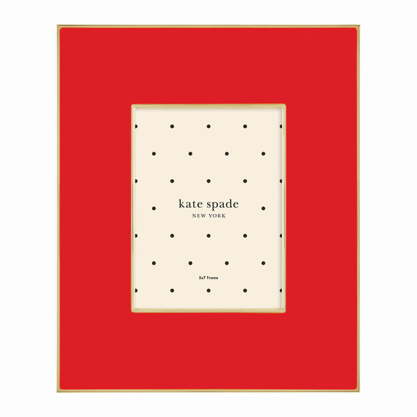 Lenox Kate Spade Make It Pop 5x7 Frame Red, RED METAL 895177