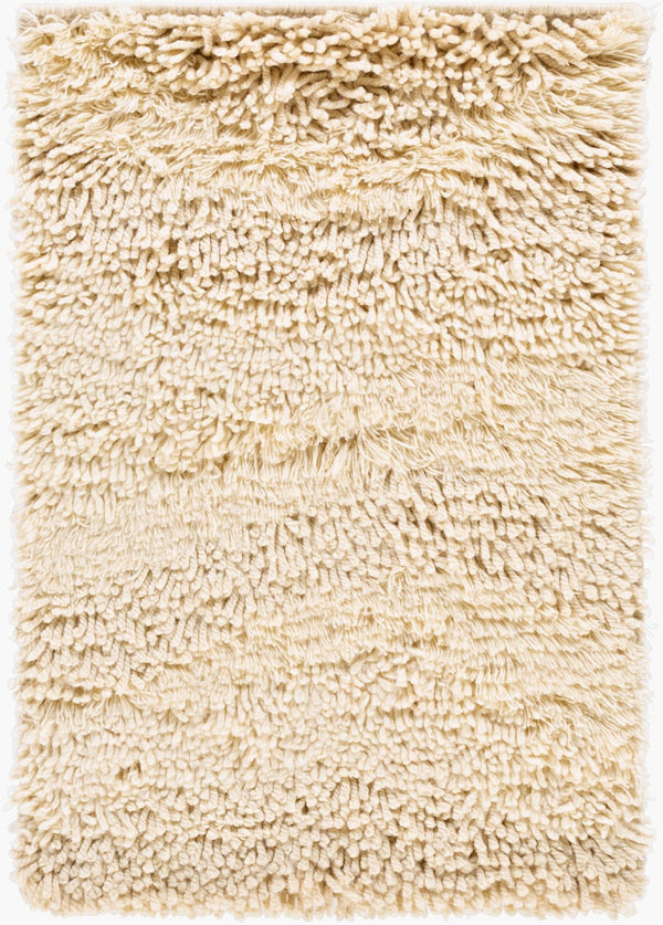 Livabliss Berkley Hand Woven New Zealand Wool Area Rug for Living Room Plush Soft Pile Cream 2' x 3' BRK3300-23