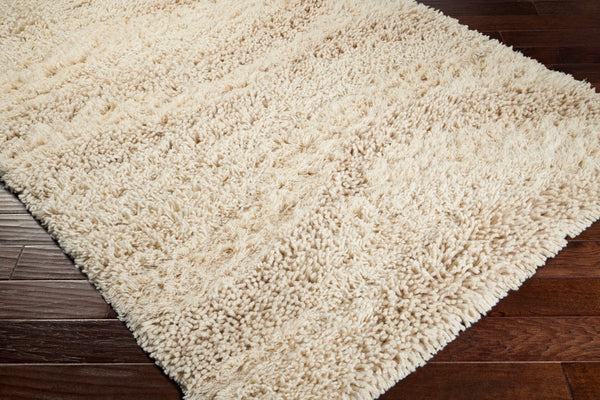 Livabliss Berkley Hand Woven New Zealand Wool Area Rug for Living Room Plush Soft Pile Cream 2'6" x 8' BRK3300-268