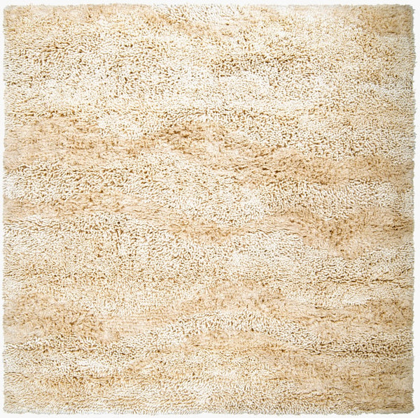 Livabliss Berkley Hand Woven New Zealand Wool Area Rug for Living Room Plush Soft Pile Cream 8' x 8' Square BRK3300-8SQ