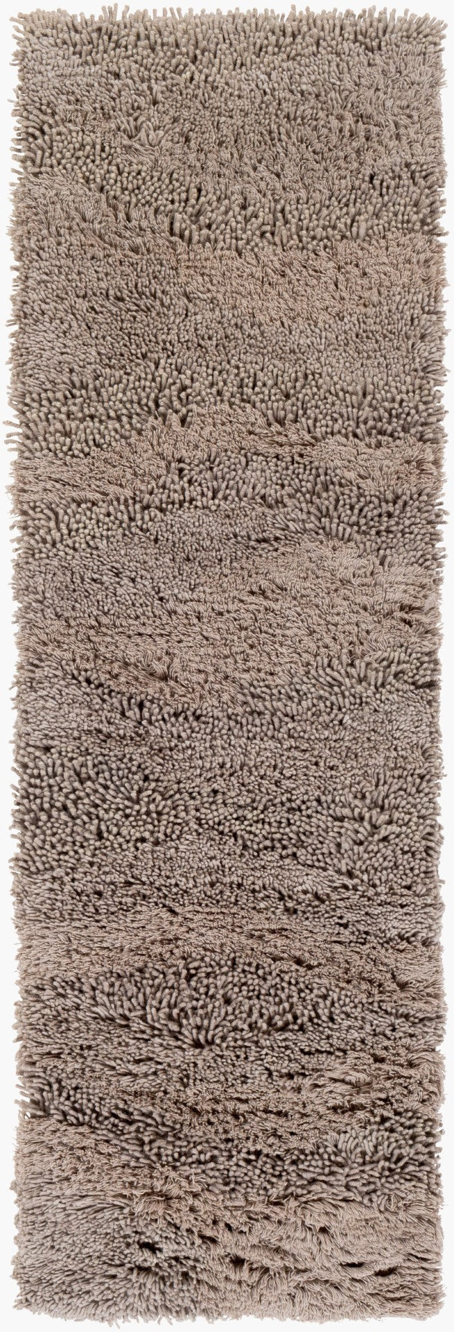 Surya Berkley 2'6" X 8' Handmade High Pile Rug In Nz Wool - Modern Decor For Lasting Charm & Durability Medium Gray Nz Wool Brk3304-410