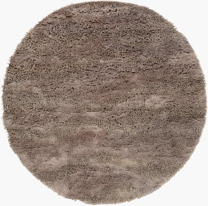 Surya Berkley 2'6" X 8' Handmade High Pile Rug In Nz Wool - Modern Decor For Lasting Charm & Durability Medium Gray Nz Wool Brk3304-8rd