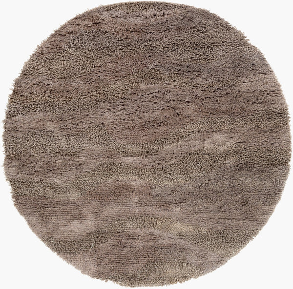 Surya Berkley 2'6" X 8' Handmade High Pile Rug In Nz Wool - Modern Decor For Lasting Charm & Durability Medium Gray Nz Wool Brk3304-8rd